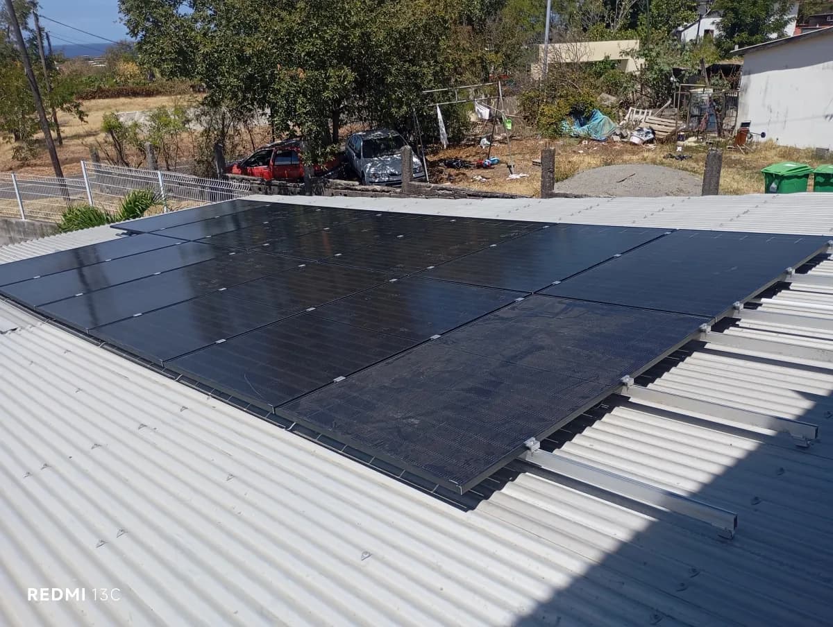 Installation solaire client — La Réunion